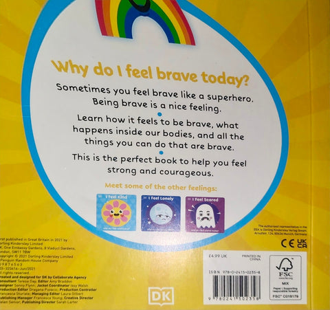 Book cover with a rainbow and text on a yellow background