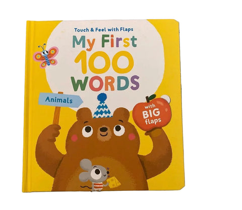 My First 100 Words Touch & Feel With Flaps Animals
